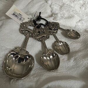 GANZ Silver Pumpkin Measuring Spoons Set